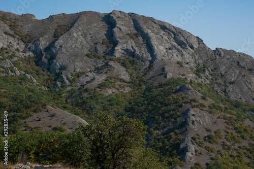 Mountains in Crimea. September. This place is located near the town of Sudak. Autumn in Crimea. the city of Feodosiya. Russia. Ukraine.