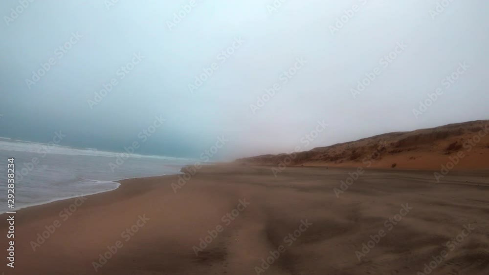 FPV of dune riding and 4x4 driving in sand dunes and on the beach. Shot in the Namibian Skeleton Coast, part of the Namib Desert FPV of dune riding and 4x4 driving in sand dunes and on the beach. Shot in the Namibian Skeleton Coast, part of the Namib Desert
