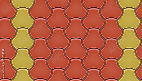 Seamless pattern of milano cobblestone pavers