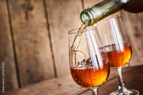 Quadro su tela Sweet golden fortified sherry Andalusia, Spain