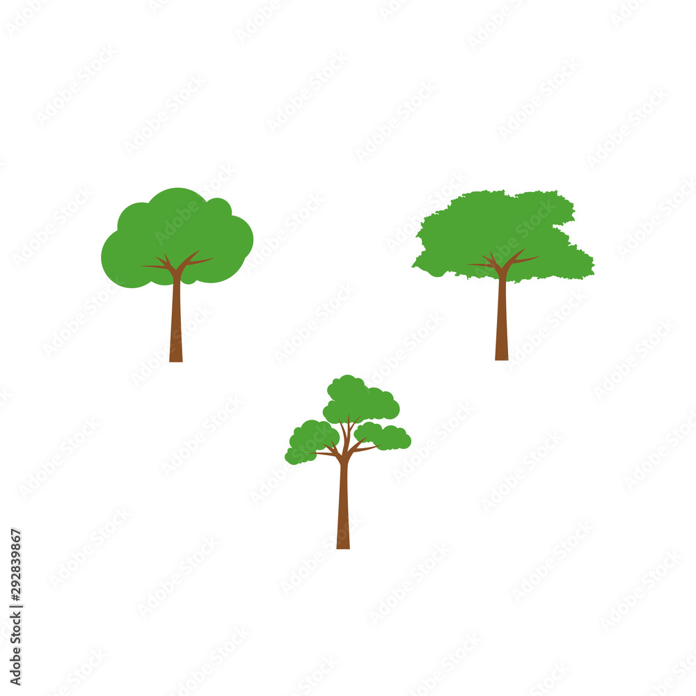 Fototapeta premium Tree logo design. Tree of life logo design isolated on white background.