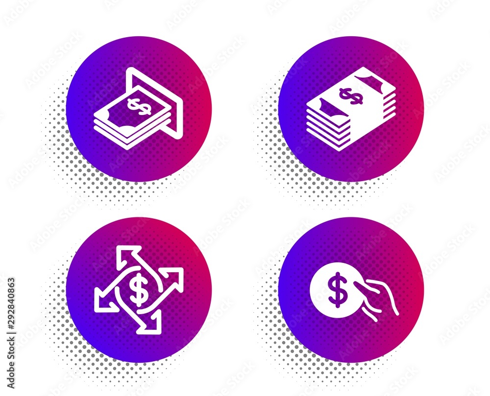 Payment exchange, Atm money and Usd currency icons simple set. Halftone dots button. Payment sign. Money transfer, Dollar currency, Buying commerce. Usd coin. Finance set. Vector Payment exchange, Atm money and Usd currency icons simple set. Halftone dots button. Payment sign. Money transfer, Dollar currency, Buying commerce. Usd coin. Finance set. Vector
