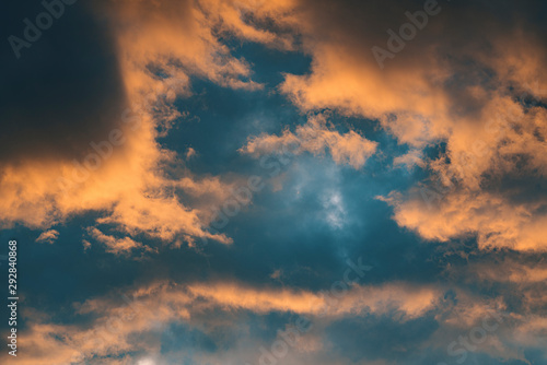 Dramatic Orange Clouds © jakobsmeyer