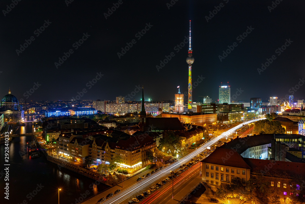 Blick über Berlin - obrazy, fototapety, plakaty 