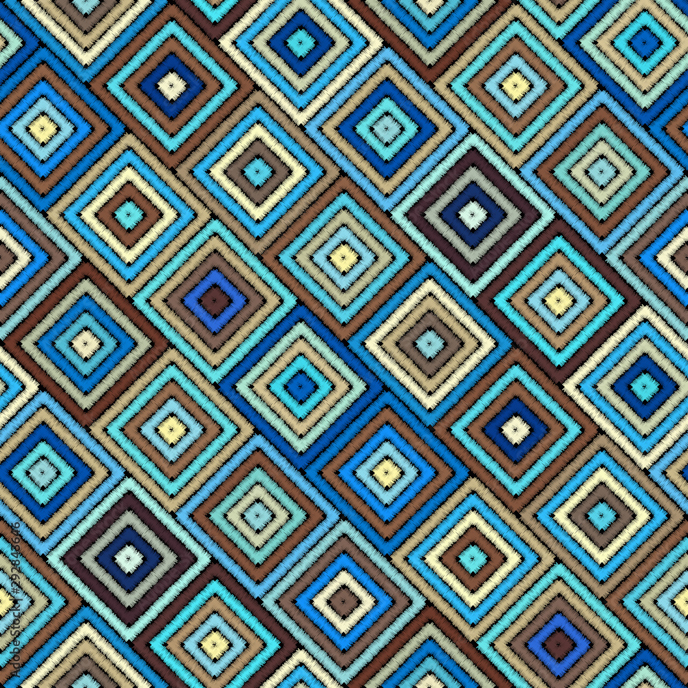Seamless vector background in the bohemian style.