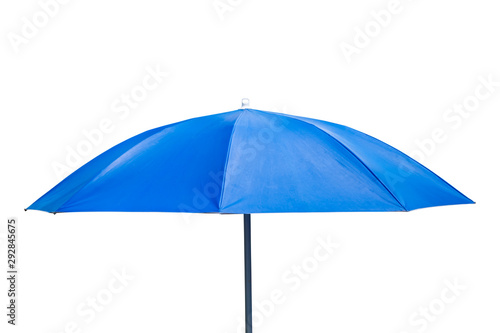 umbrella blue isolated on white background. Clipping path