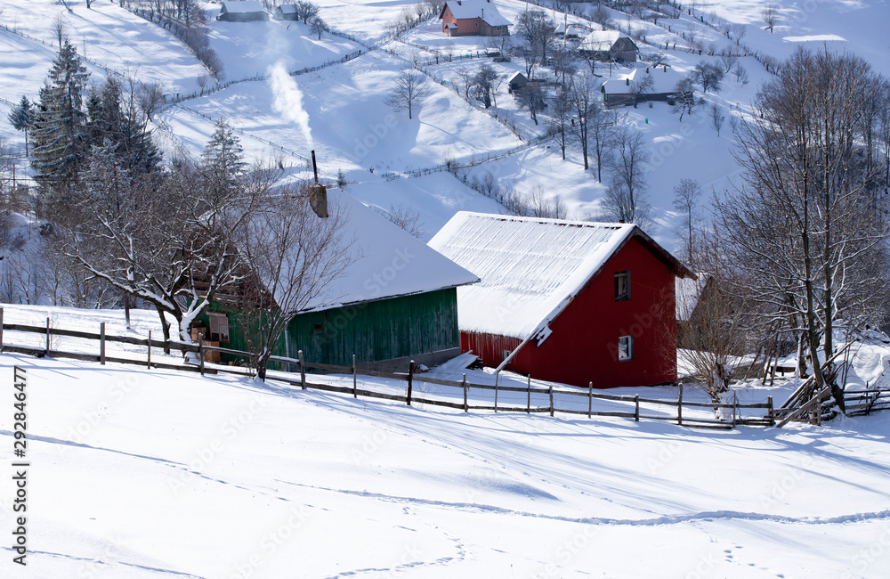 Snow in the mountains