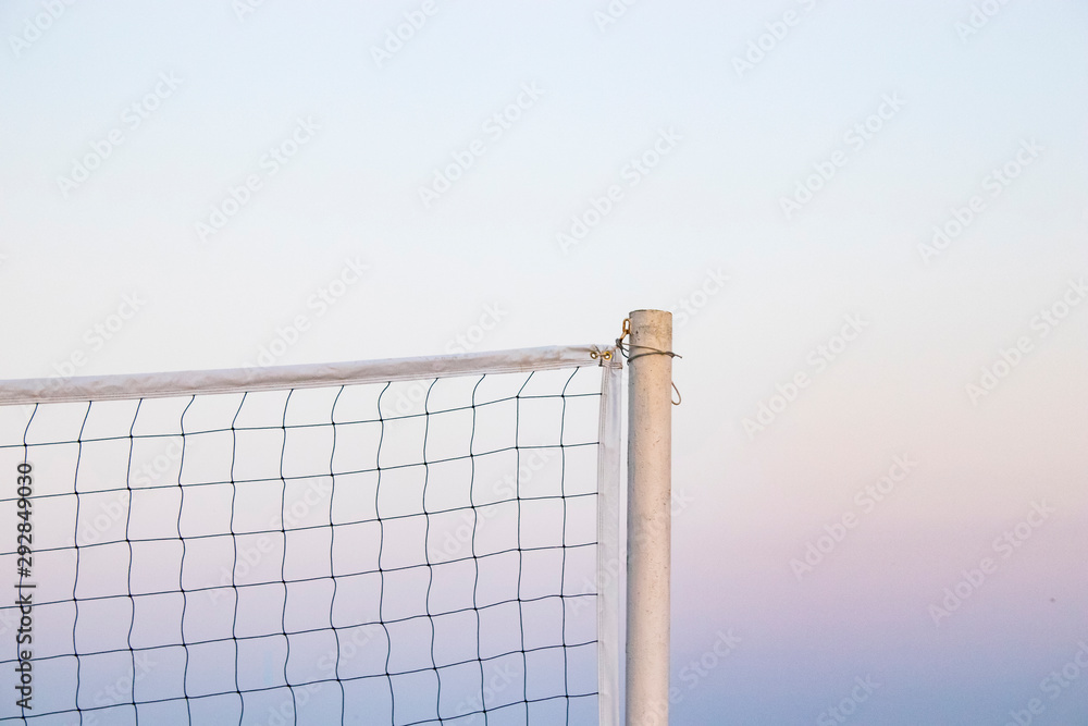 Beach volleyball net, summer vacation, sport concept. isolated sky background. Beach volleyball net, summer vacation, sport concept. isolated sky background.