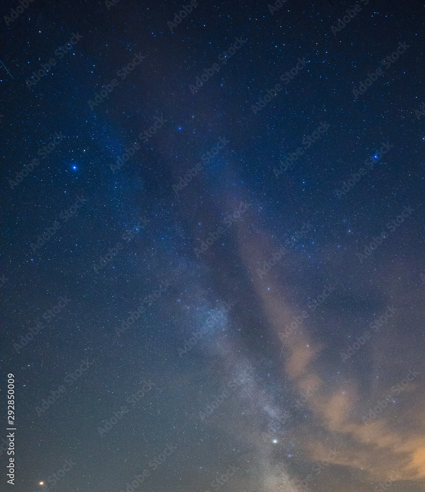 Fototapeta premium Beautiful night starry sky with Milky way.