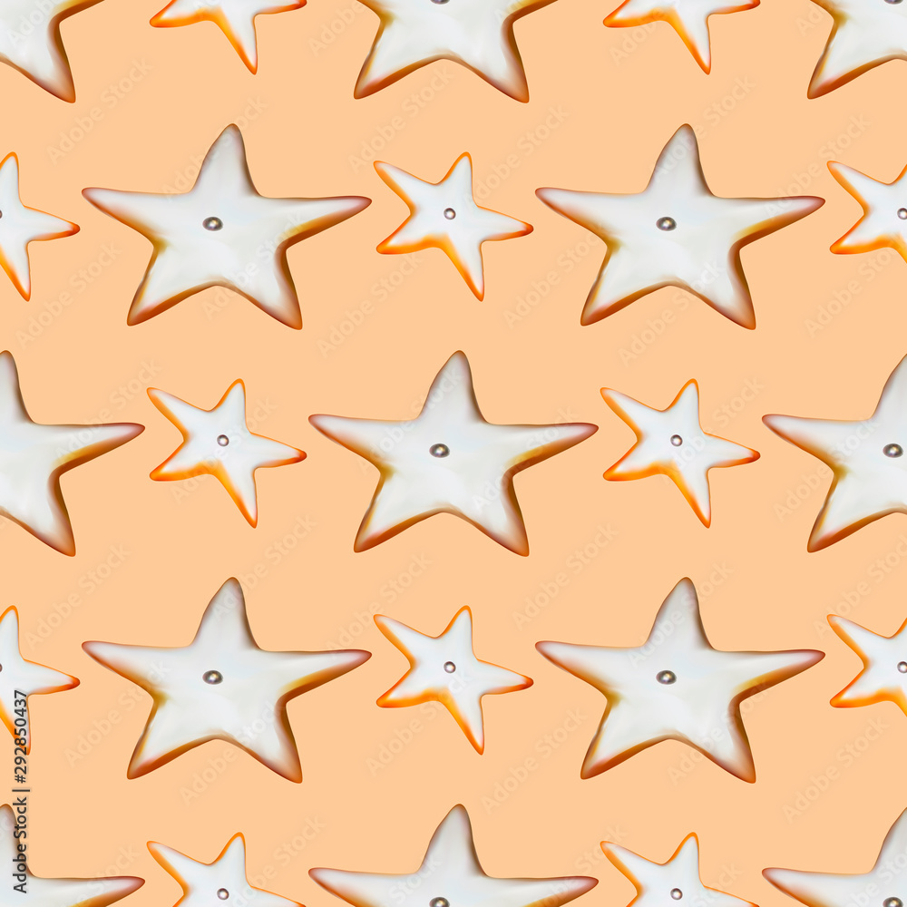 Seamless pattern cookie star in cartoon style. Abstract background. Seamless texture. Vector graphic. Winter season. Wrapping paper. Tasty bakery. Xmas background. Isolated vector. Seamless pattern cookie star in cartoon style. Abstract background. Seamless texture. Vector graphic. Winter season. Wrapping paper. Tasty bakery. Xmas background. Isolated vector.