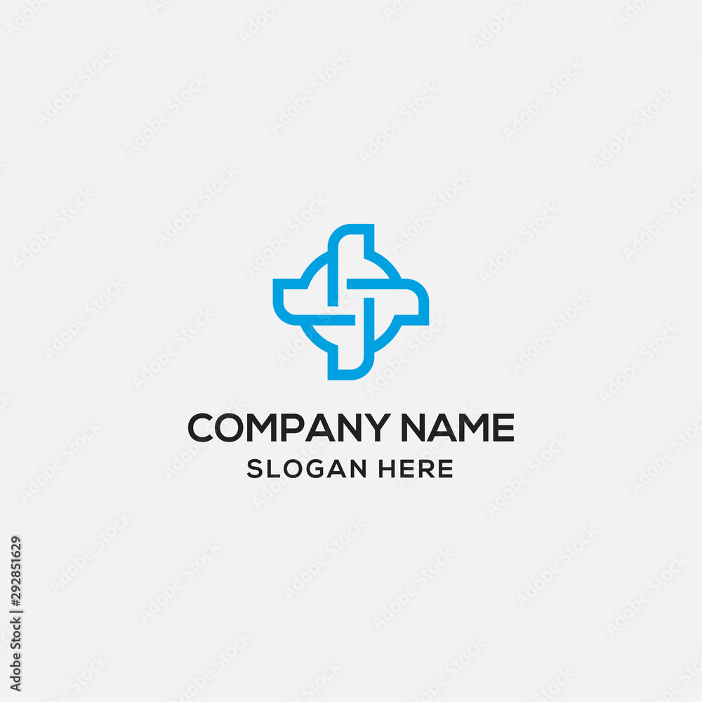 medical logo design template - vector