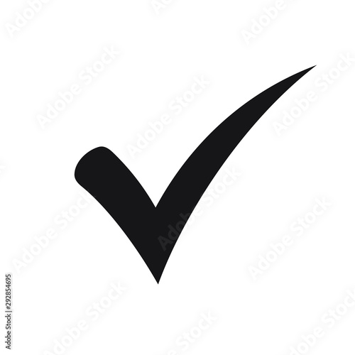 Slika na platnu Black check mark icon