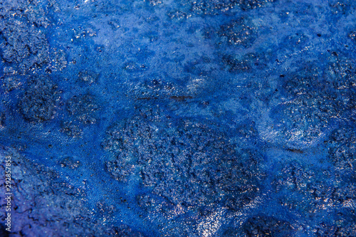 indigo dyed natural air bubbles indigo surface texture background