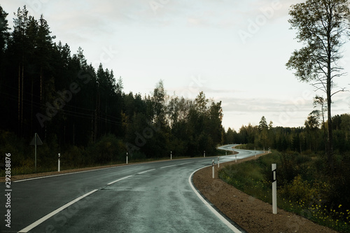 road in Latvia