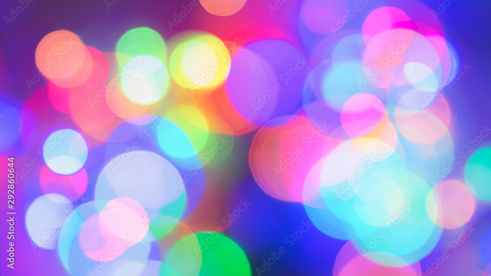 Abstract colorful bokeh background for Christmas xmas, Happy new year 2020, festive, event, happy birthday, celebration, congratulations design.