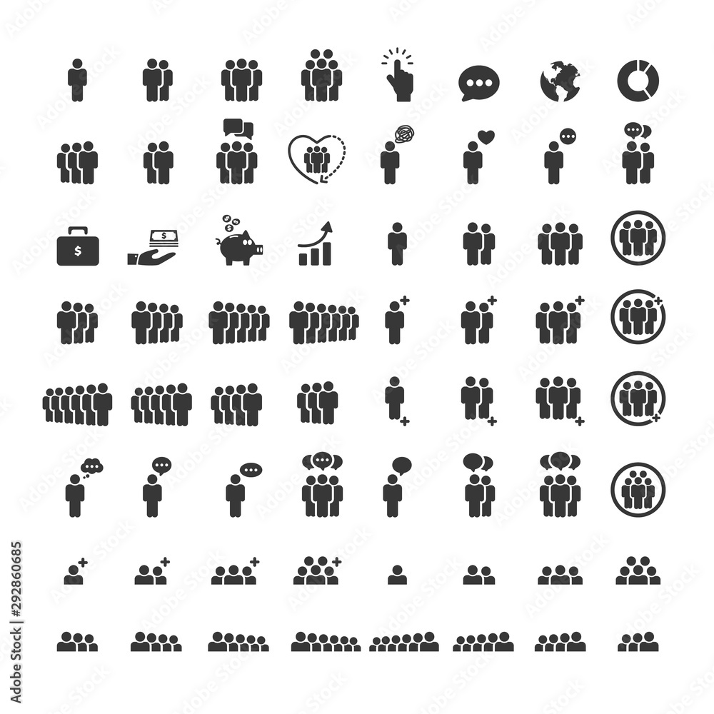 People Icons , Person work group Team Vector People Icons , Person work group Team Vector