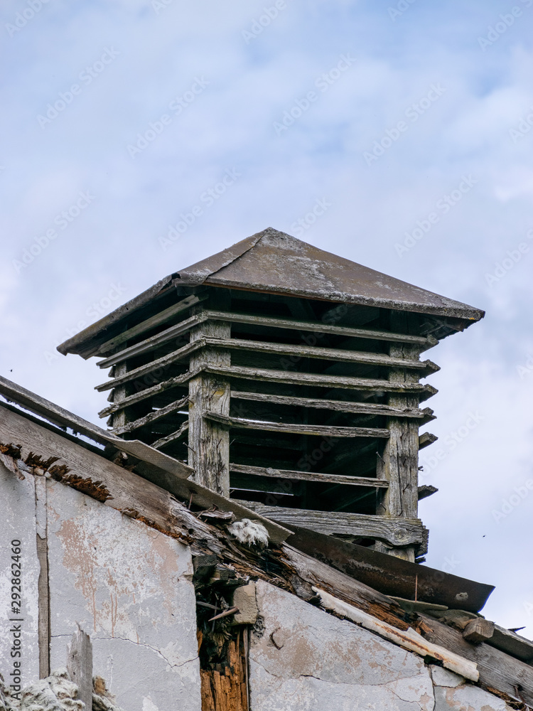 Demolition of the building. Destroyed building