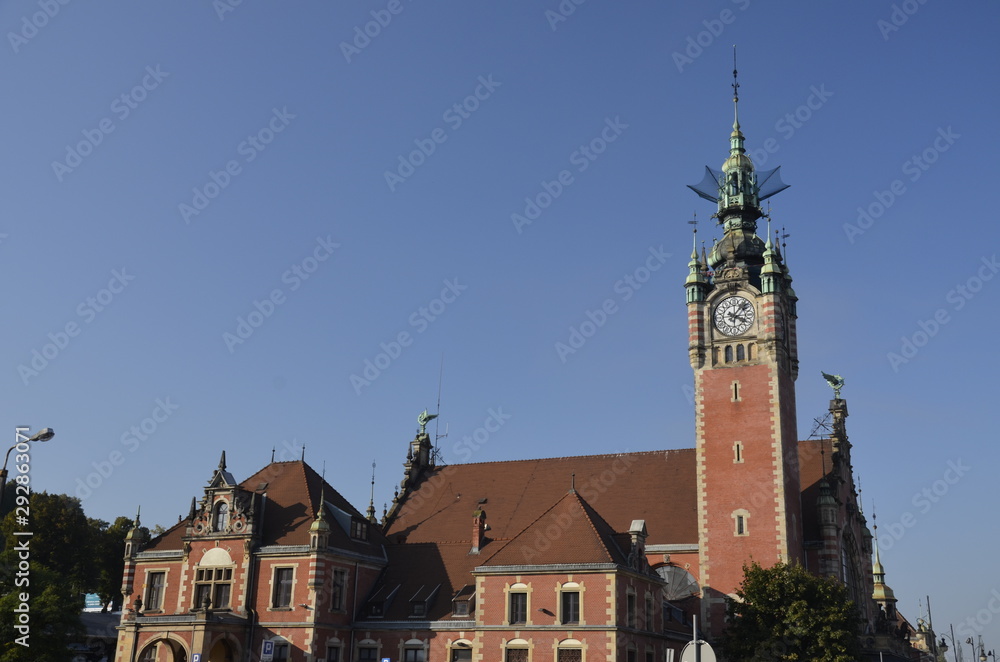 Stare miasto Gdańsk , starówka Gdańsk , Gdańsk , architektura Gdańsk , architektura, house of god, wieza, budowa, europa, zamek, stary, katedra, gród, historia, religia, punkt orientacyjny, polen, 