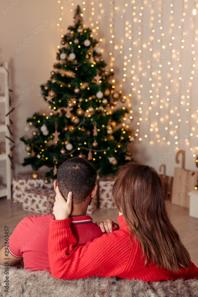 New Year, New Year's decor in the house. Christmas. New Year, New Year's decor in the house. Christmas.