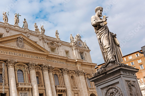 Square and Basilica of St. Peter. Rome, Vatican.