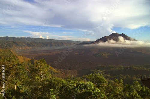 Vulkan Gunung Batur auf der Insel Bali am frühen morgen