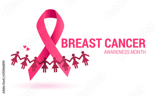 Breast Cancer Awareness Month isolated