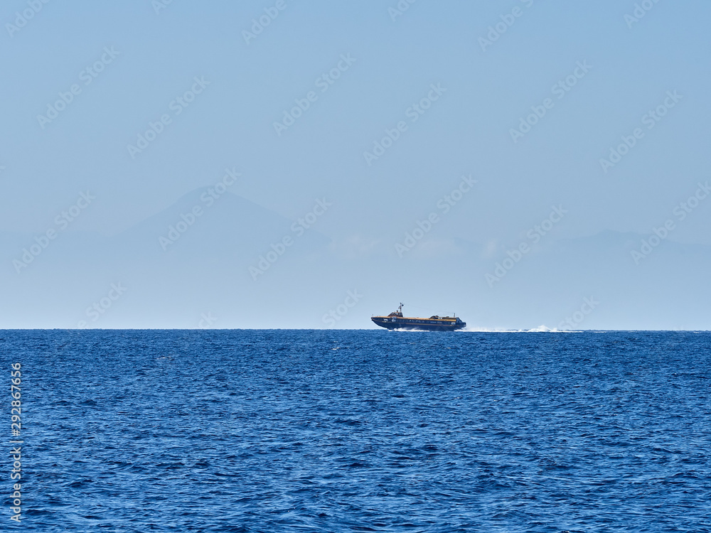Boat at an open sea, Greece Boat at an open sea, Greece