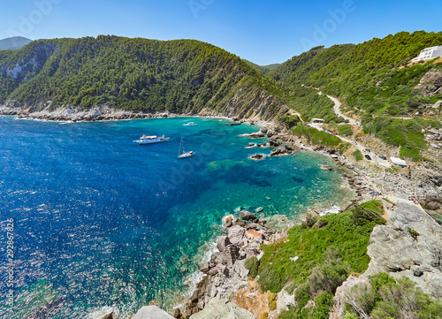 Fototapeta Naklejka Na Ścianę i Meble -  Incredible nature of Skopelos island, Sporades, Greece. Mamma Mia beach