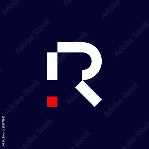 Free Download Letter R Modern Typography Creative Icon Logo Design Template Element Vector - GFXLoad