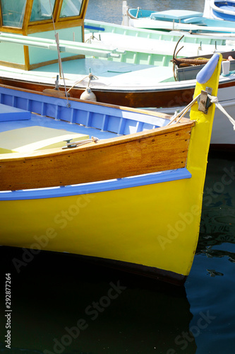 traditional Mediterranean fisherman's boat in the south of france 