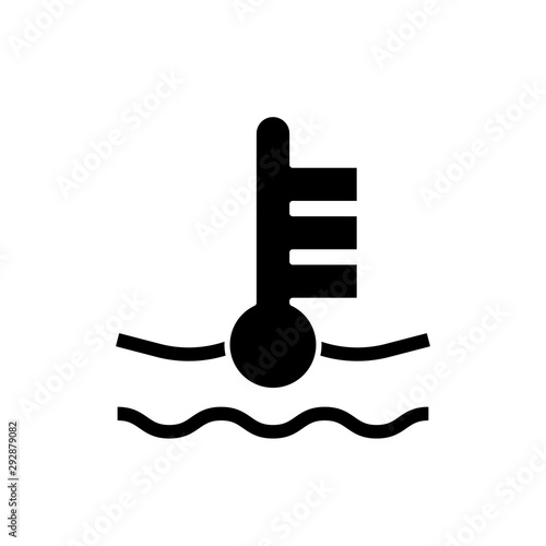 Auto icon temperature sign. Vector eps10