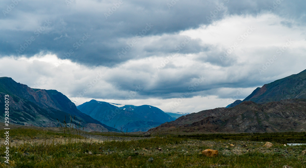 Background image of a mountain landscape. Russia, Siberia, Altai Background image of a mountain landscape. Russia, Siberia, Altai