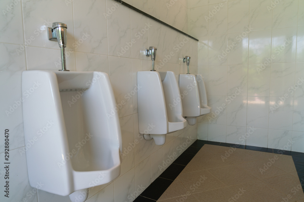 The empty clean man toilet The empty clean man toilet