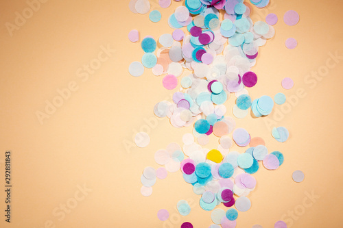 Festive background with color confetti