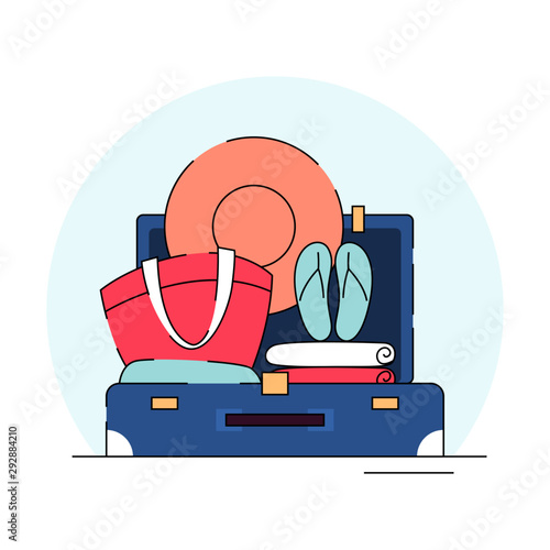 Things in the suitcase