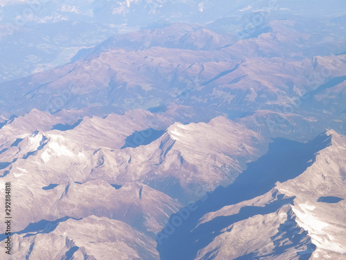 Alps from plane window. © Jan