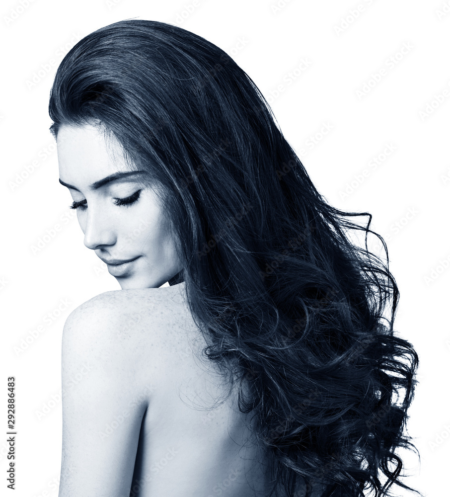 Beauty portrait of redhead woman with perfect skin. Beauty portrait of redhead woman with perfect skin.