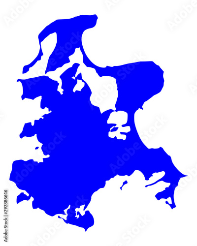 Karte von Rügen