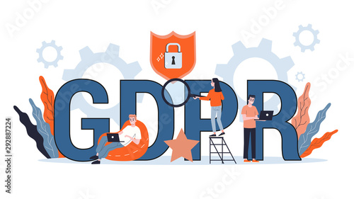 GDPR or general data protection regulation concept