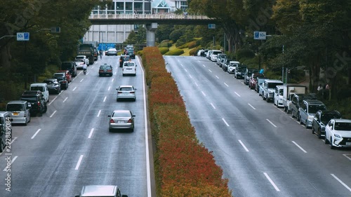 道路のタイムラプス