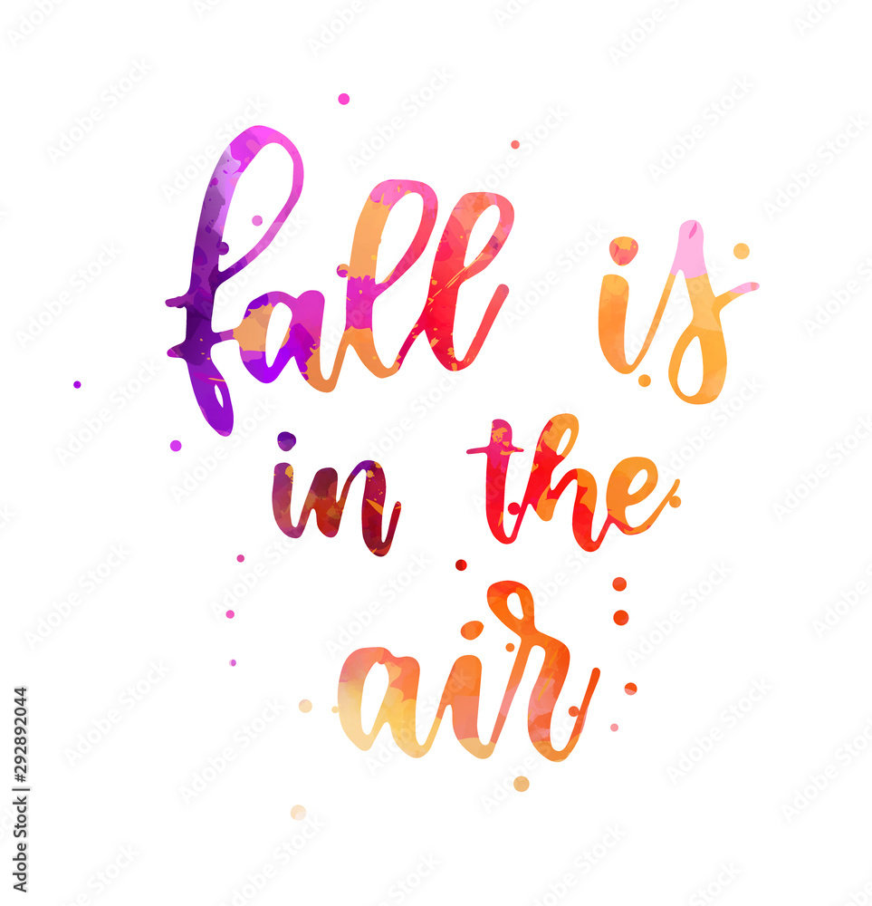 Fall is in the air handlettering