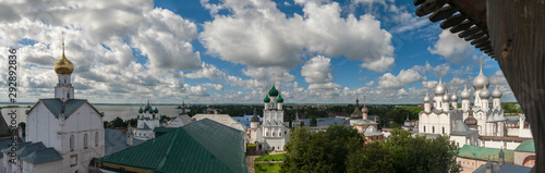 Rostov Kremlin in summer clear day . panorama