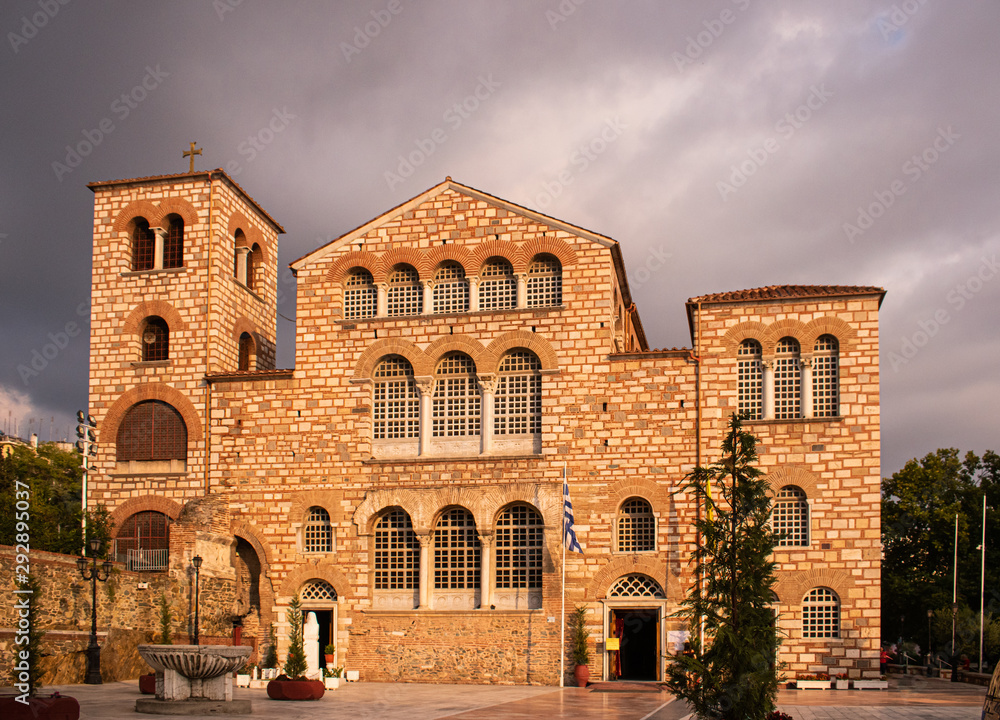 The Church of Saint Demetrius, the patron saint of Thessaloniki, Greece