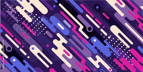 Abstract background with colorful rounded shapes