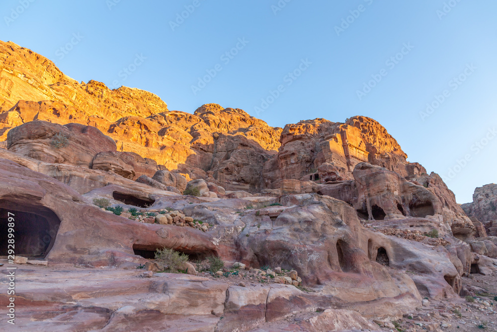 Fototapeta premium Palace Tomb. Petra, Jordan. Petra is the main attraction of Jordan. Petra is included in the UNESCO heritage list.