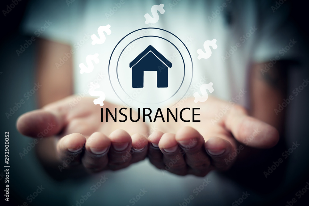Family care and protection insurance concept Family care and protection insurance concept