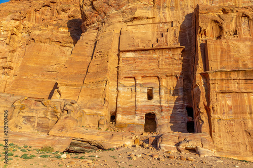 Palace Tomb. Petra, Jordan. Petra is the main attraction of Jordan. Petra is included in the UNESCO heritage list. photo