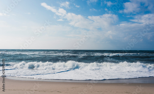 View of beach and clouds