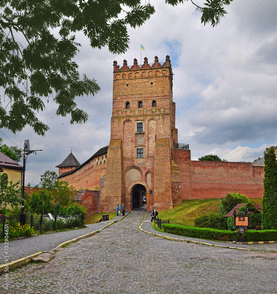 Obraz premium Lutsk castle or the castle of Prince Lubart. It is preserved almost in its original form. Built in the 14th century. Located in the city of Lutsk, Ukraine.