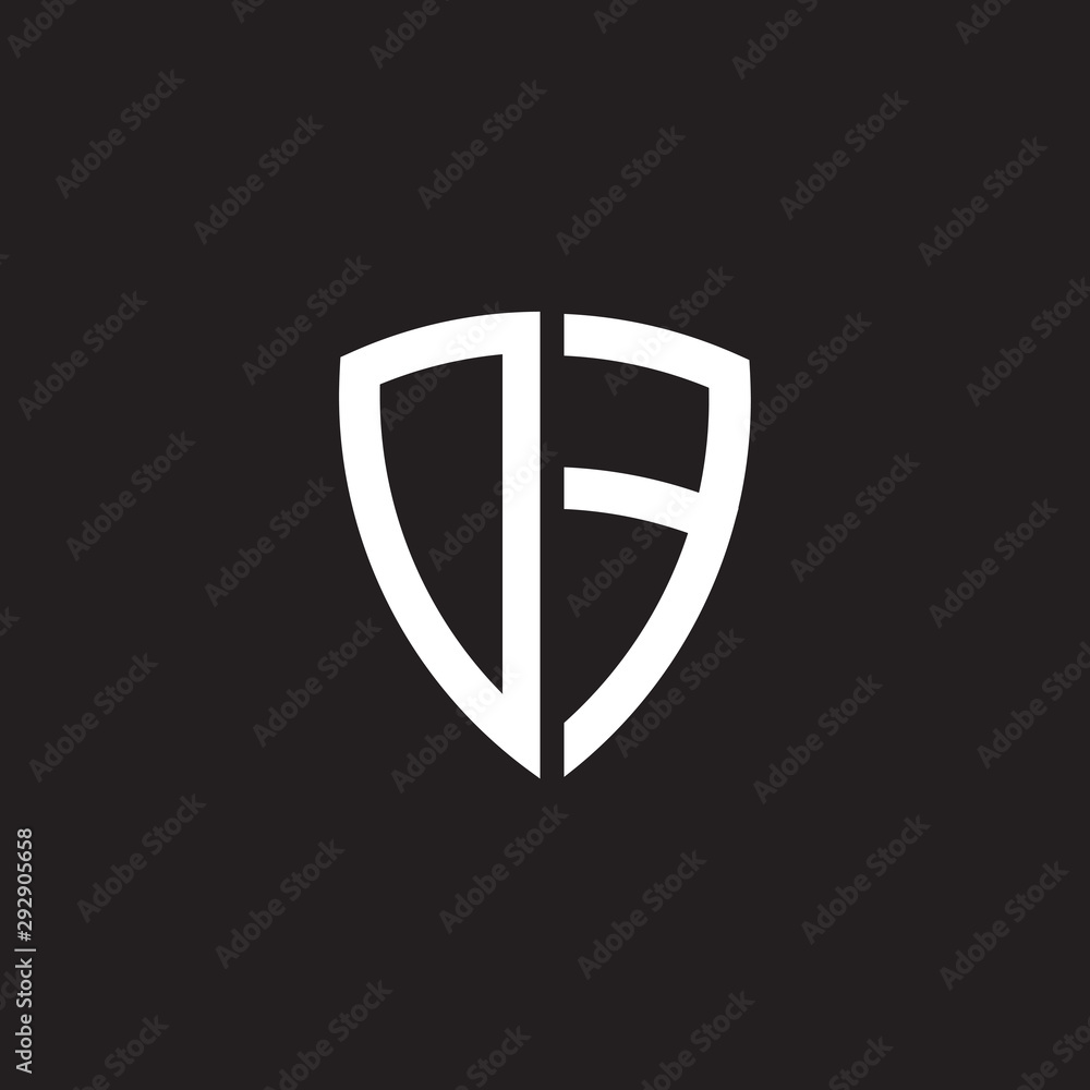 df letter initial logo design vector template df letter initial logo design vector template